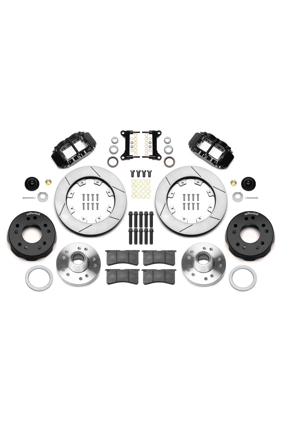 Wilwood Front FNSL 6R 12" Big Brake Kit for 88-98 C1500 OBS Trucks using Wilwood Iron Pro Drop Spindles