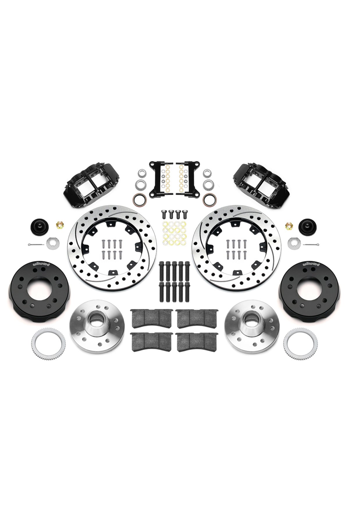 Wilwood Front FNSL 6R 12" Big Brake Kit for 88-98 C1500 OBS Trucks using Wilwood Iron Pro Drop Spindles