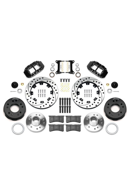Wilwood Front FNSL 6R 12" Big Brake Kit for 88-98 C1500 OBS Trucks using Wilwood Iron Pro Drop Spindles