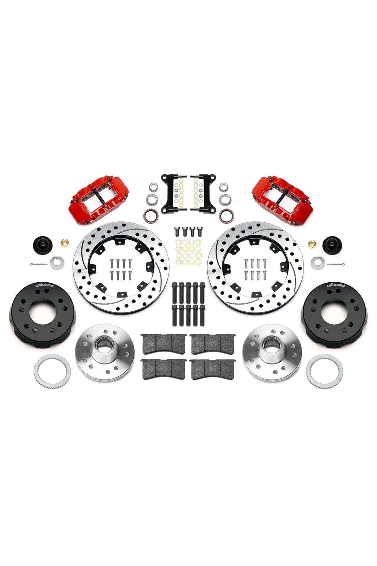 Wilwood Front FNSL 6R 12" Big Brake Kit for 88-98 C1500 OBS Trucks using Wilwood Iron Pro Drop Spindles