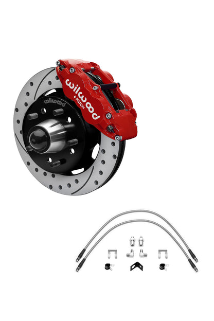 Wilwood Front FNSL 6R 12" Big Brake Kit for 88-98 C1500 OBS Trucks using Wilwood Iron Pro Drop Spindles