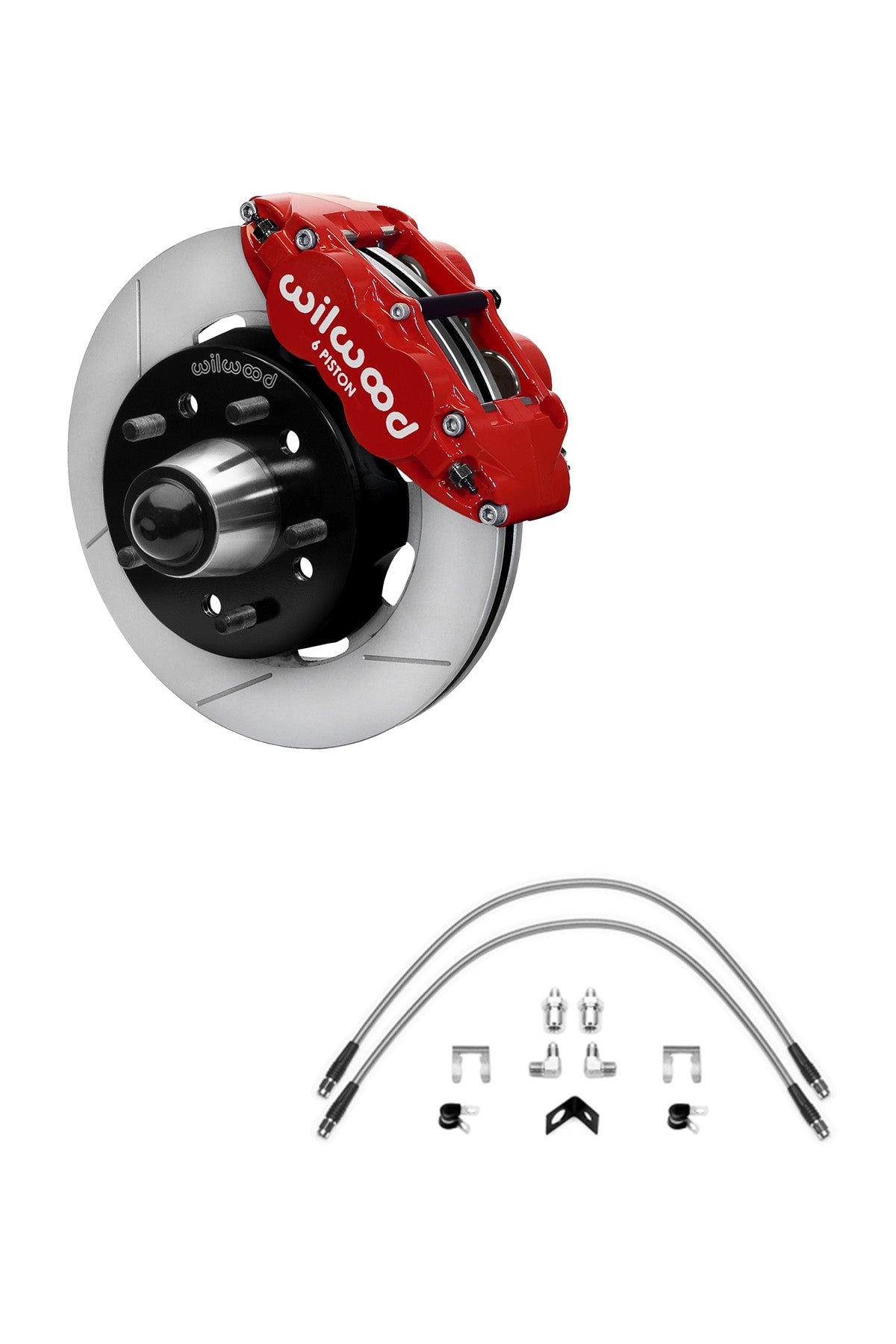 Wilwood Front FNSL 6R 12" Big Brake Kit for 88-98 C1500 OBS Trucks using Wilwood Iron Pro Drop Spindles