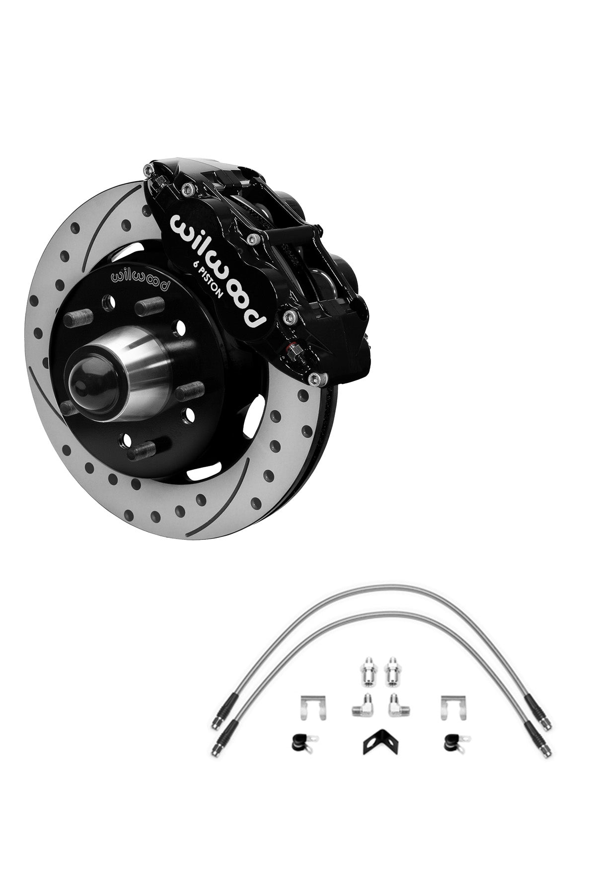 Wilwood Front FNSL 6R 12" Big Brake Kit for 88-98 C1500 OBS Trucks using Wilwood Iron Pro Drop Spindles