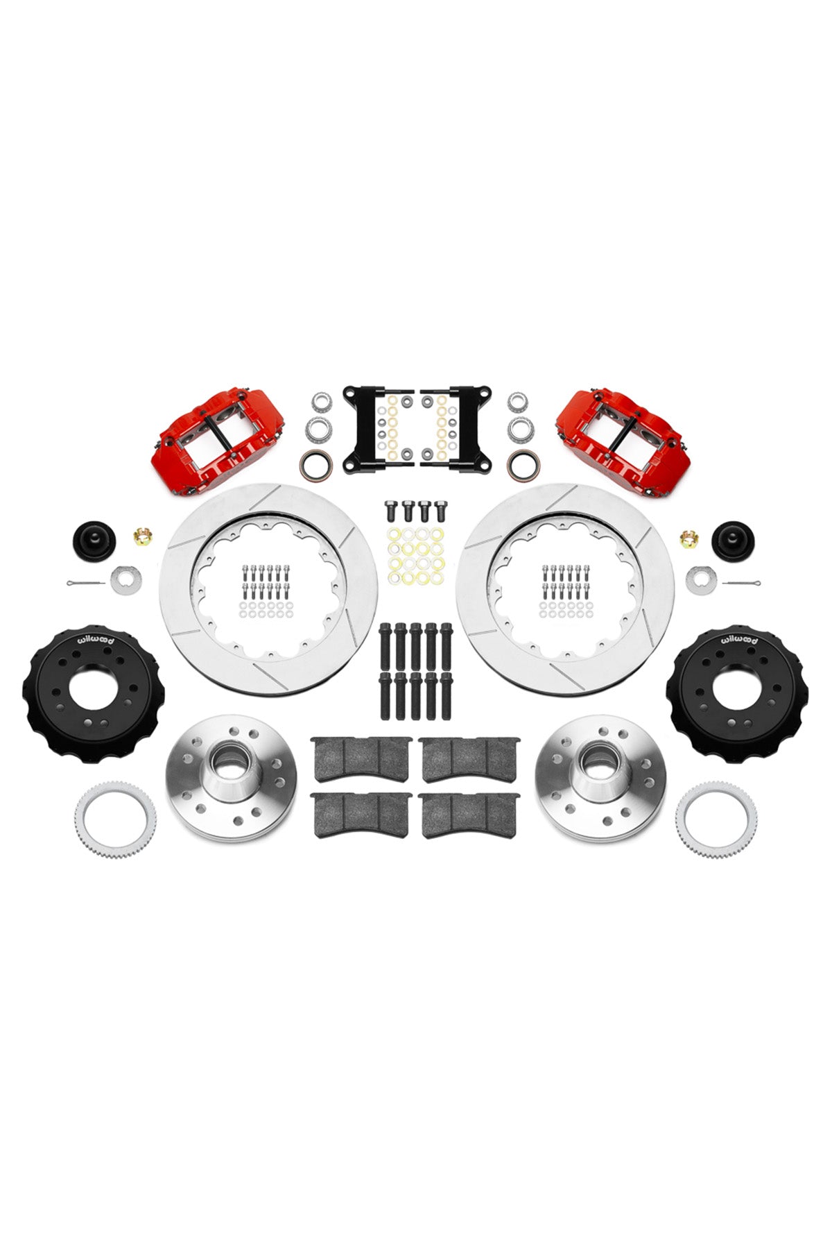 Wilwood Front FNSL 6R 14" Big Brake Kit for 88-98 C1500 OBS Trucks using Wilwood Iron Pro Drop Spindles