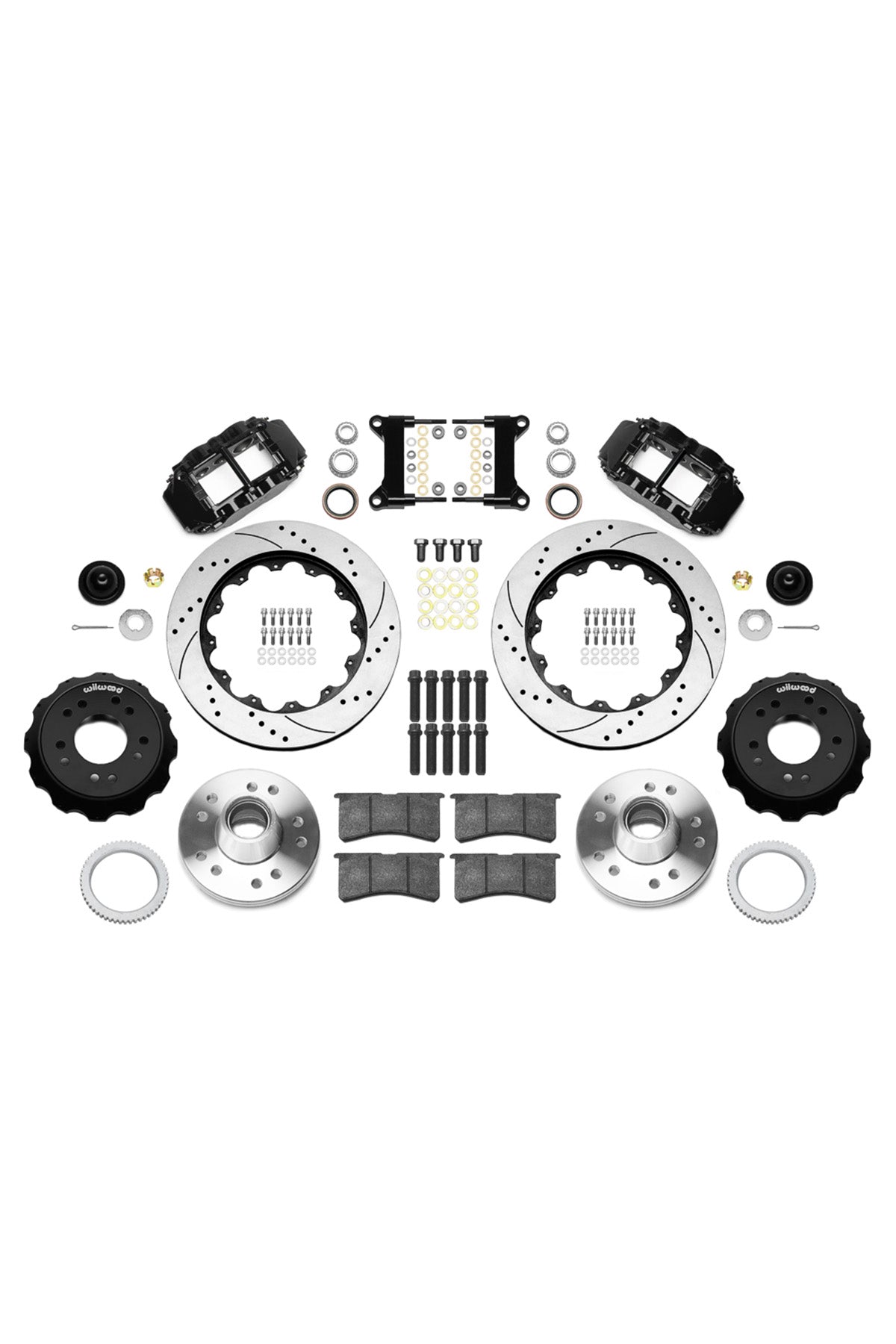Wilwood Front FNSL 6R 14" Big Brake Kit for 88-98 C1500 OBS Trucks using Wilwood Iron Pro Drop Spindles