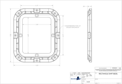 Billet Shift Bezel Rectangular