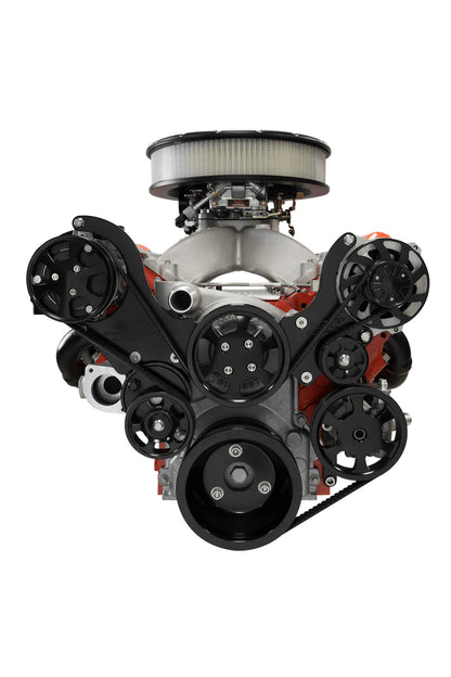 Billet Specialties Tru Trac Black Anodized Serpentine System with Natural Finish Accessories- LS