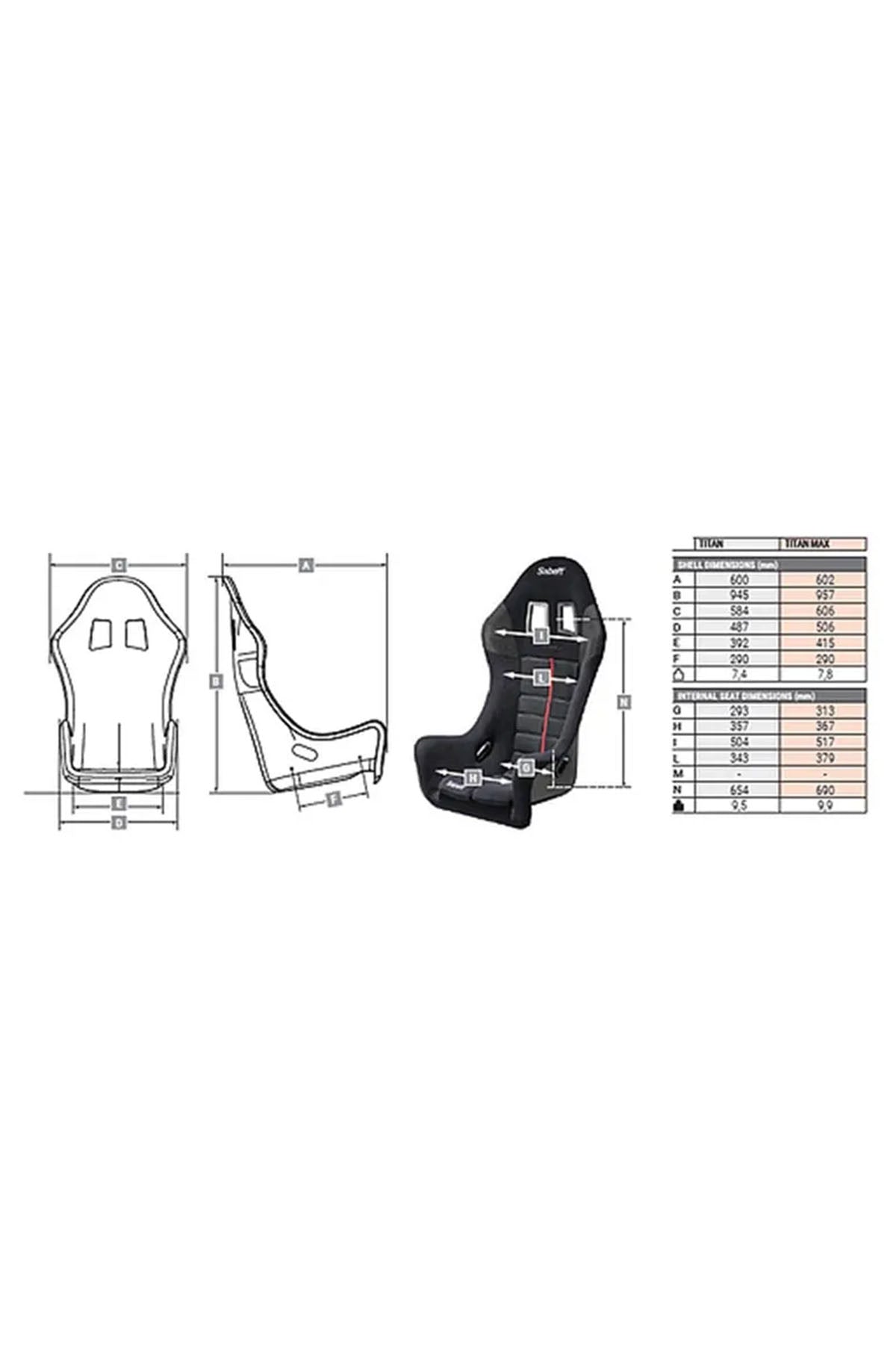 Sabelt Titan Max Fixed Bucket Seat