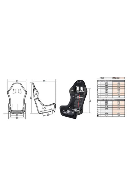 Sabelt Titan Max Fixed Bucket Seat