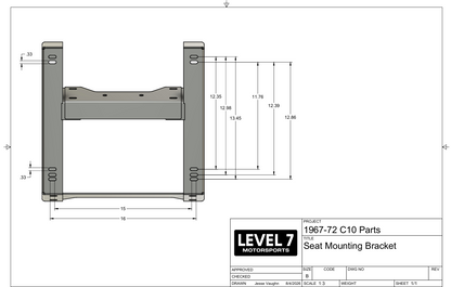 1967-72 C10 Bucket Seat Brackets - Thumbnail 6