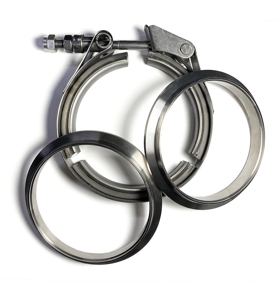 Stainless Bros 5in SS304 Quick Release V-Band Clamp Assembly (1 Female/1 Male/1 Quick Release)