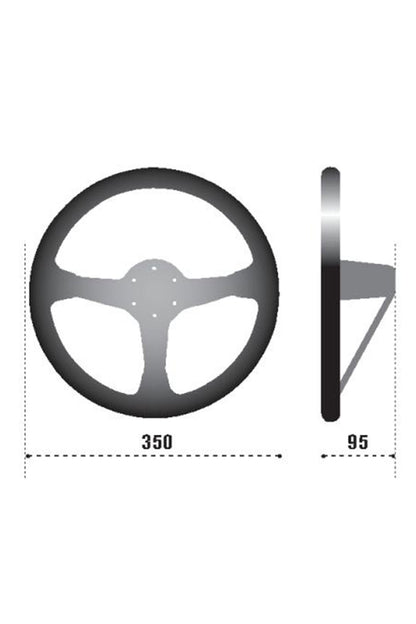 Sparco Steering Wheel 325 Suede Black