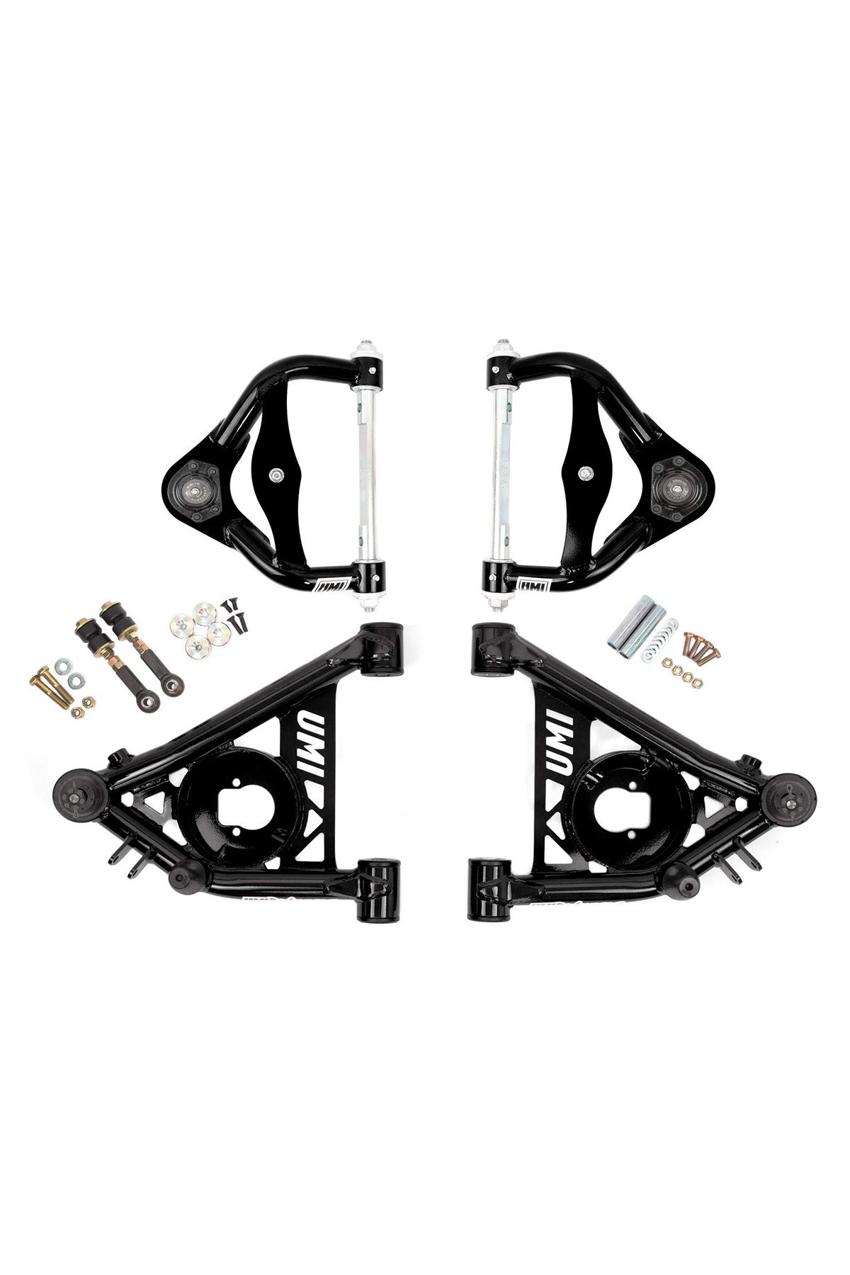 UMI Performance 1982-2003 S10/S15 Upper & Lower Front A-Arm Kit, 1/2" Taller Upper Ball Joints