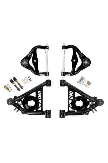 UMI Performance 1982-2003 S10/S15 Upper & Lower Front Delrin A-Arm Kit, Standard Upper Ball Joints