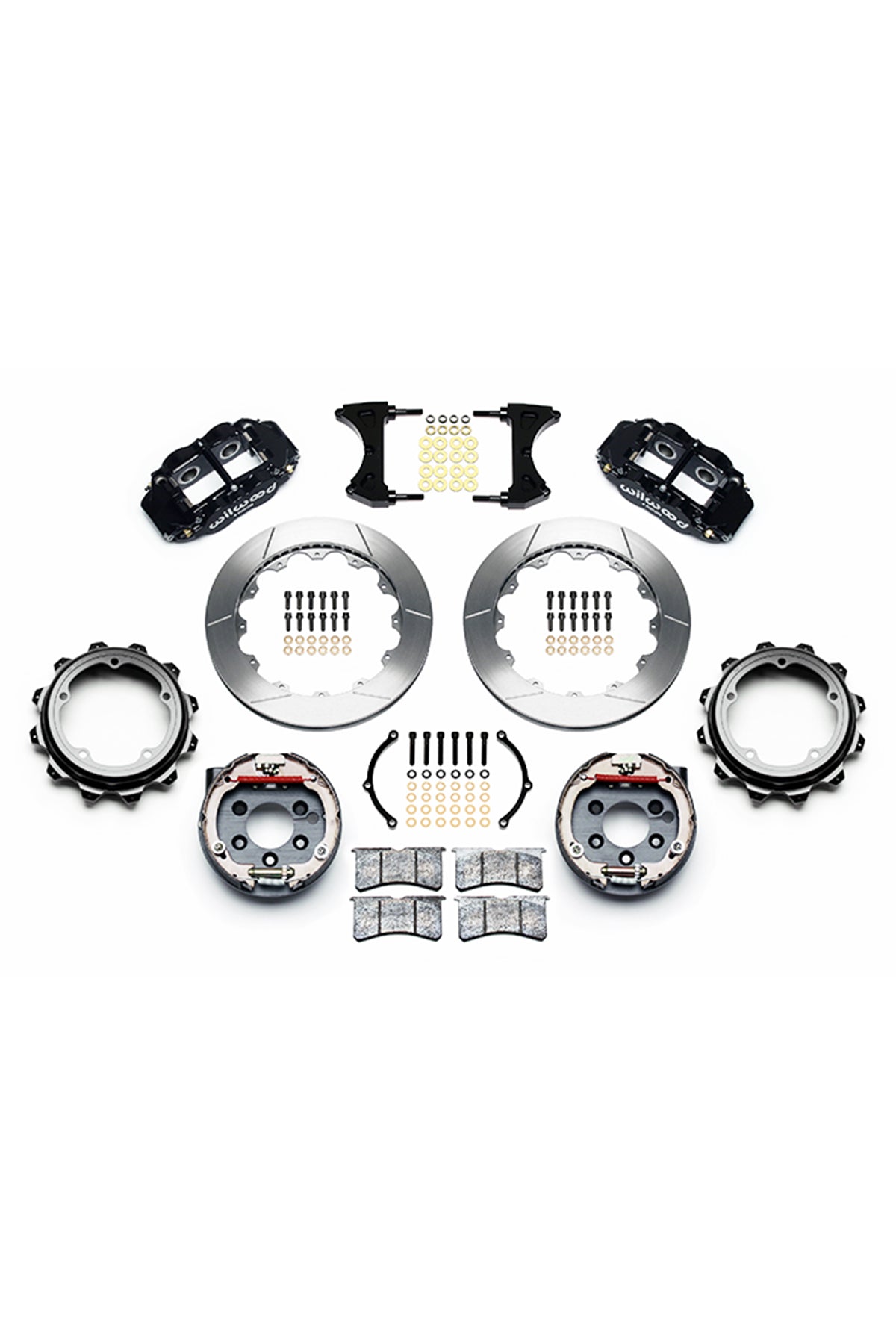 Wilwood Forged Narrow Superlite 4R Big Brake Rear Kit for Strange Floater Axle 12.88"