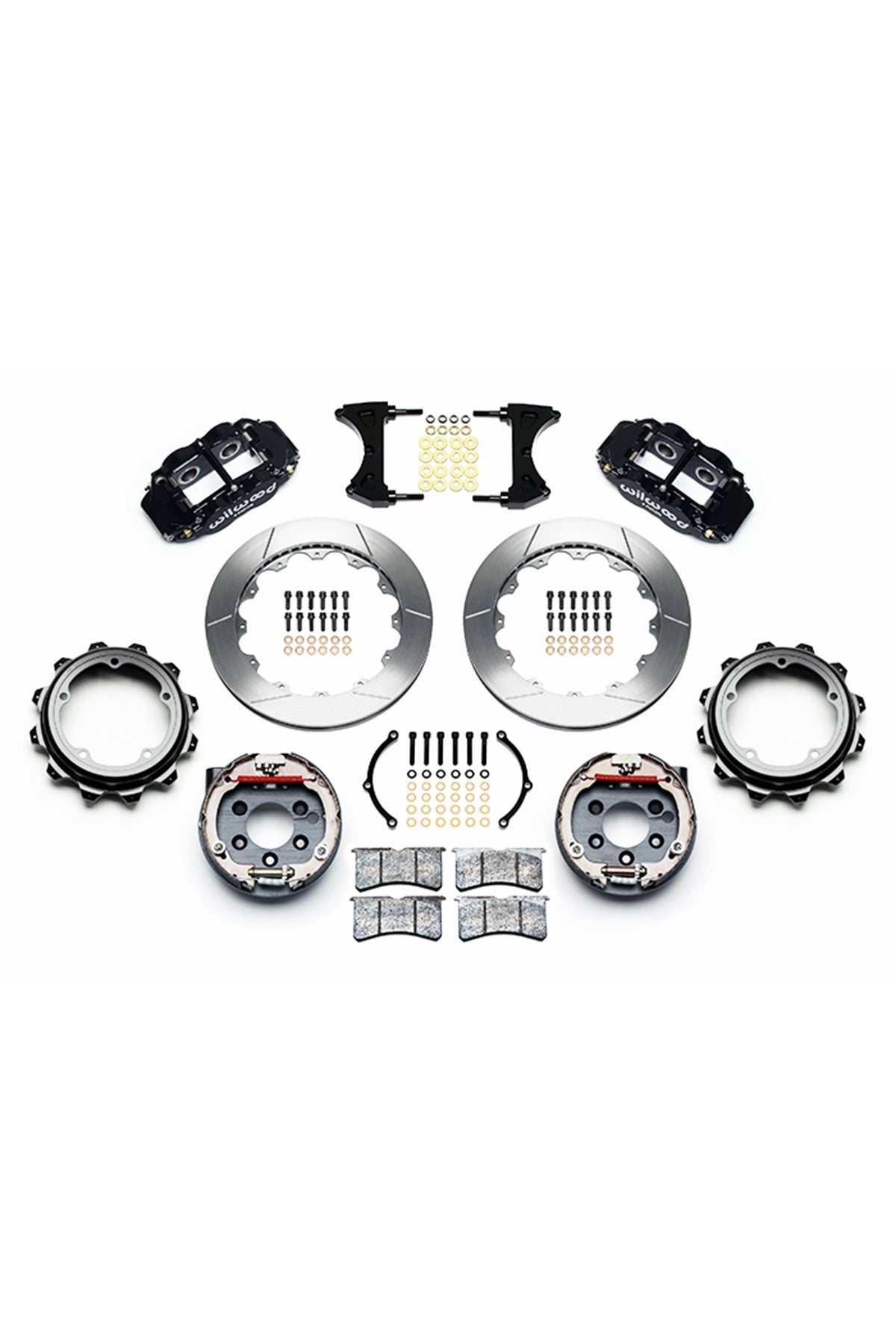 Wilwood Forged Narrow Superlite 4R Big Brake Rear Kit for Strange Floater Axle 14"