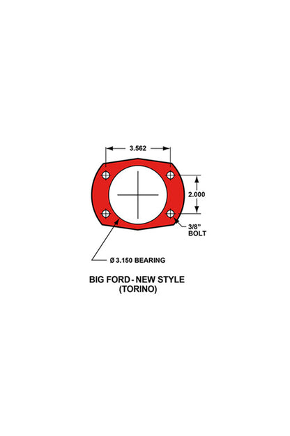 Wilwood Forged Narrow Superlite 4R Big Brake Rear Kit for Torino Flange Axle 12.88"