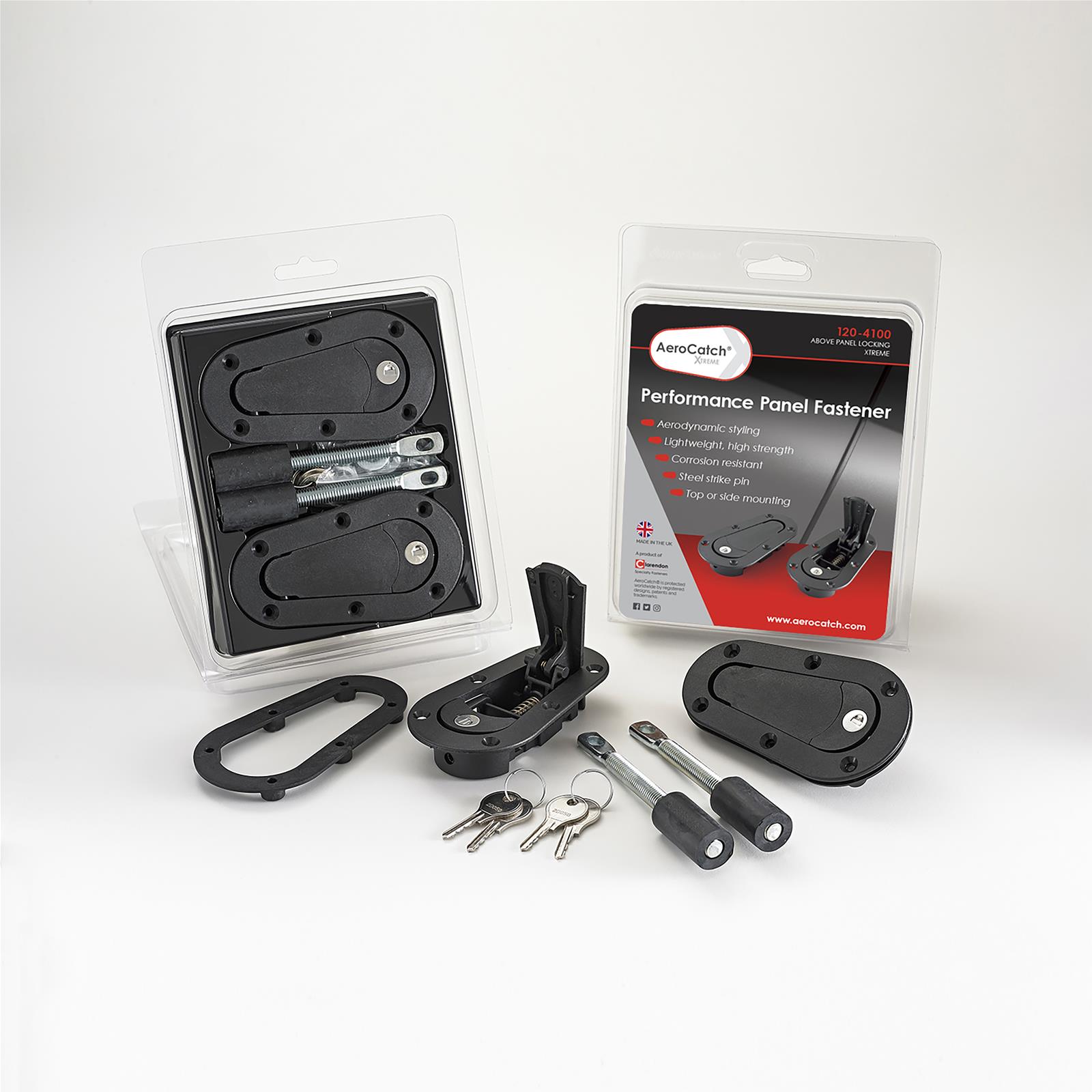 AeroCatch Xtreme Flush Plus Locking Hood Pins - Image 2