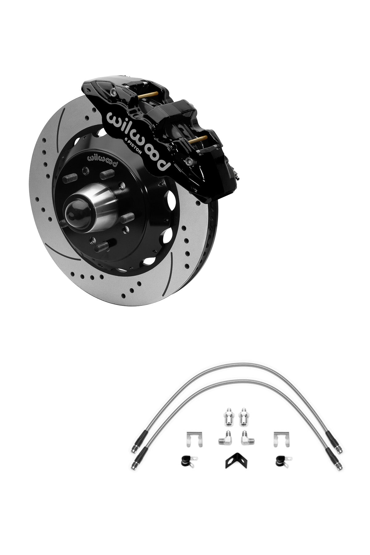Wilwood Front Aero 6 14" Big Brake Kit for 88-98 C1500 OBS Trucks using Iron Pro Drop Spindles