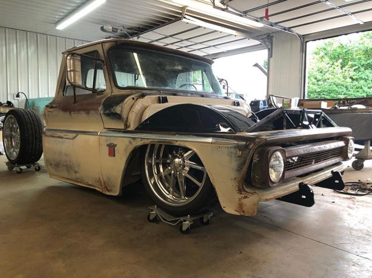 60-66 C-10 Inner fenders for 22" wheel
