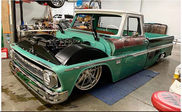60-66 C-10 Inner fenders for 22" wheel