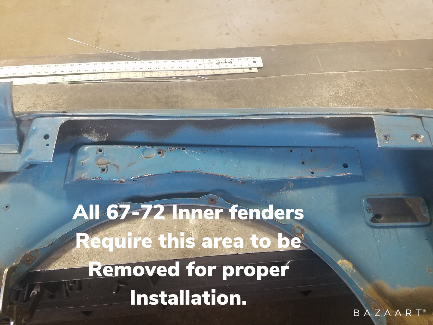 67-72 C-10 Inner fenders for 20" wheel