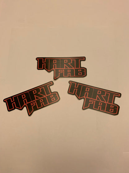 Hart Fab die cut sticker