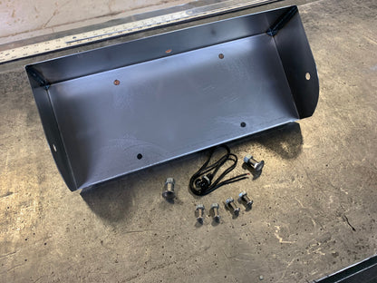 67-72 C-10 Tucked license plate box
