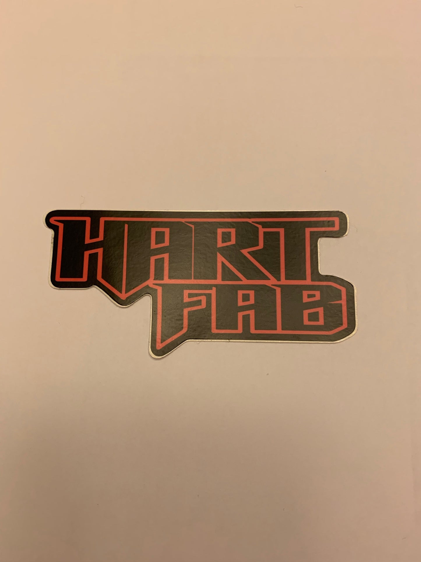 Hart Fab die cut sticker