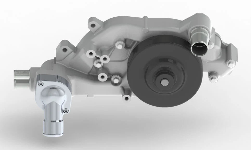 Concept One Chevy LS Billet Thermostat Housing 90 Degree