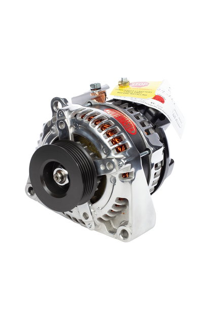 Powermaster Alternator for Holley Mid Mount Accessory Drive-Polished