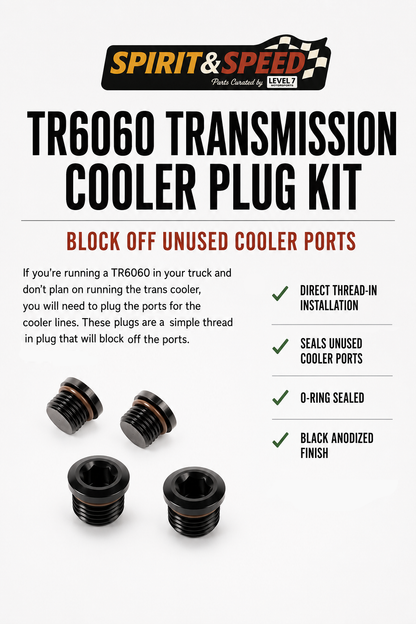 TR6060 Transmission Cooler Plug Kit - Thumbnail 4