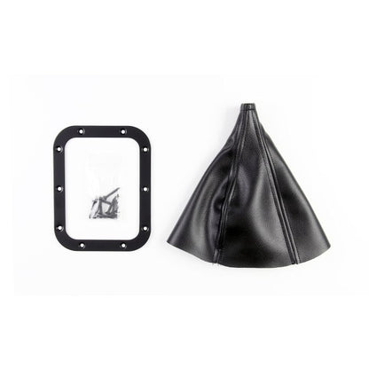 Rectangular Black Stainless Shifter Boot and Ring