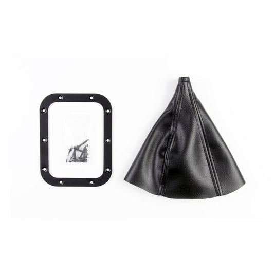 Rectangular Black Stainless Shifter Boot and Ring