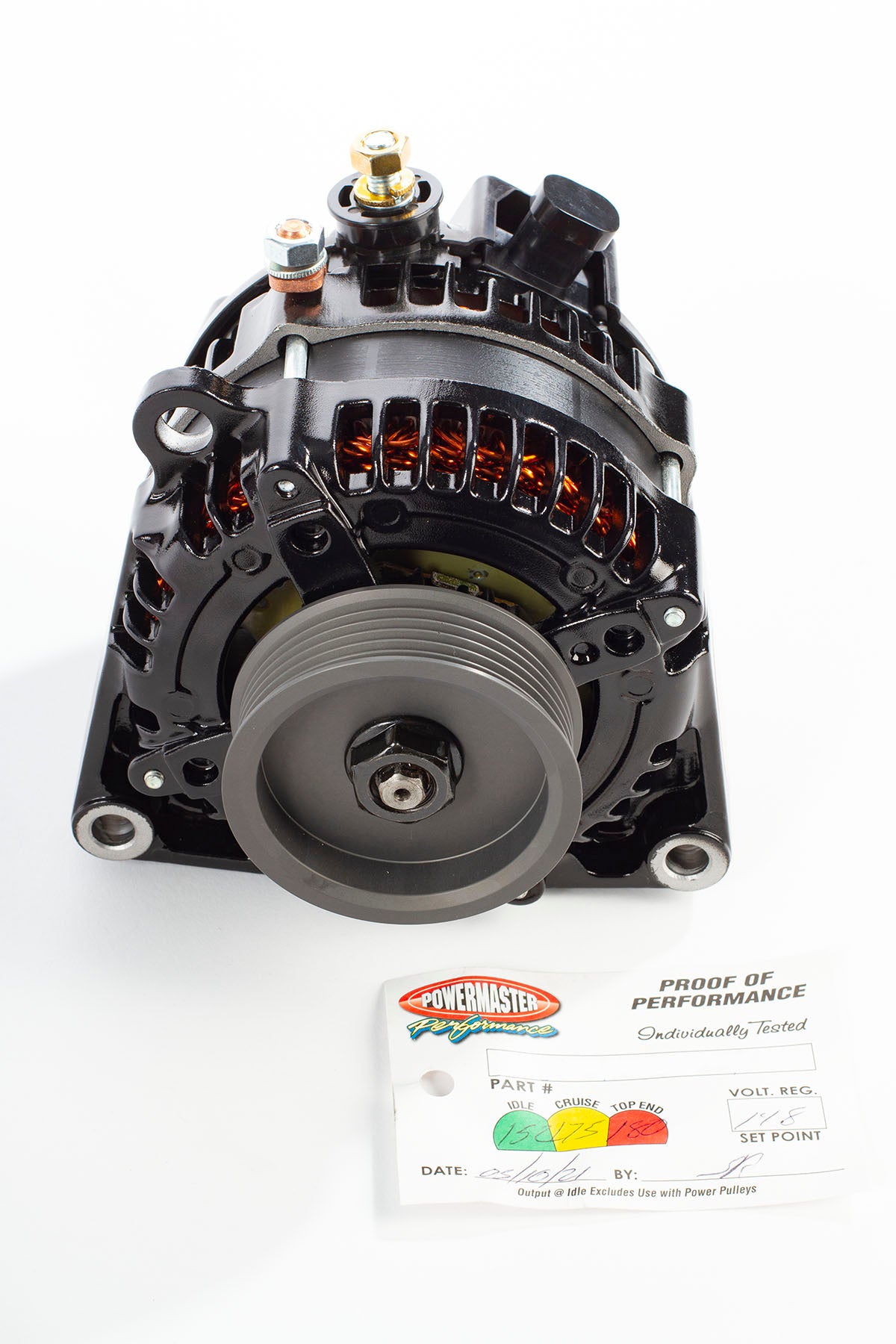 Powermaster Alternator for Holley Mid Mount Accessory Drive