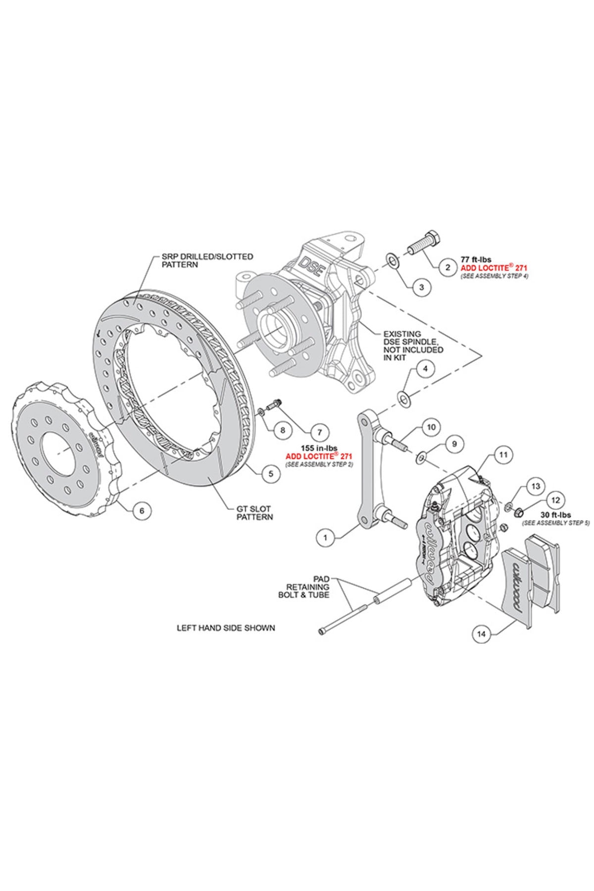 FNSL Front Big Brake Kit for 1967-87 C10 using Detroit Speed Spindle