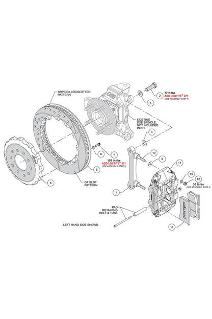 FNSL Front Big Brake Kit for 1967-87 C10 using Detroit Speed Spindle