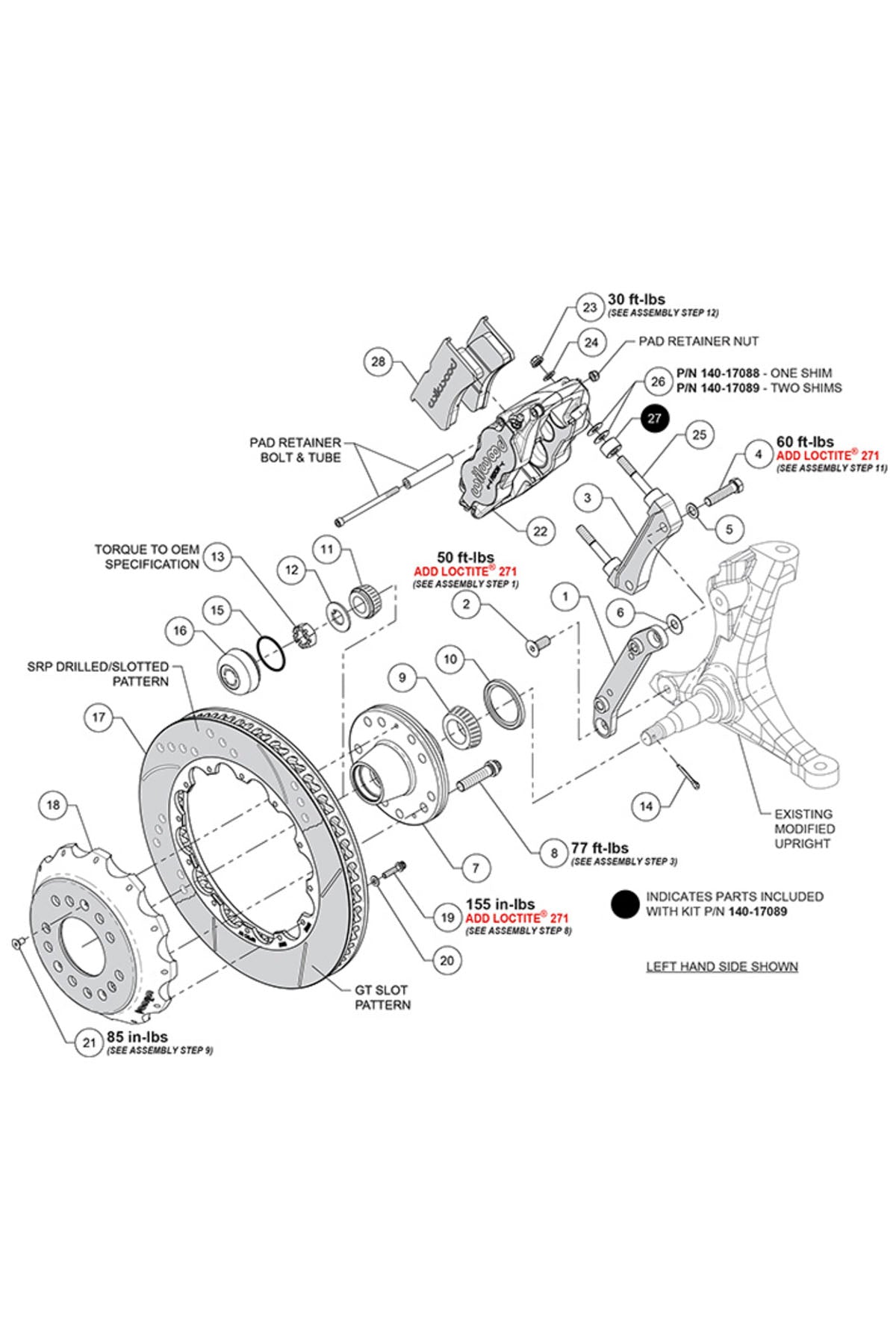 FNSL Front Big Brake Kit for No Limit Engineering ZG Spindle