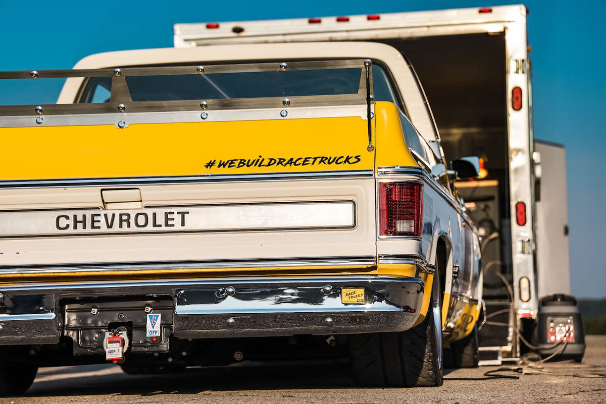 We Build Race Trucks Decal